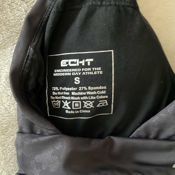 ECHT force sports bra black pattern print small athlesuire sporty trendy - Picture 7 of 9